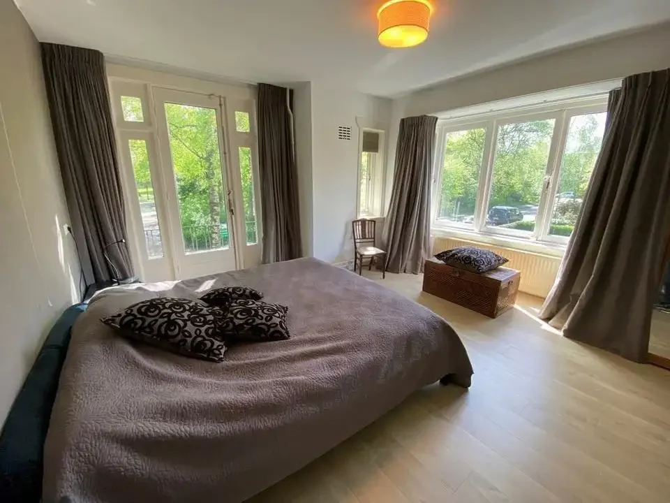 geblurde versie van de foto als achtergrond