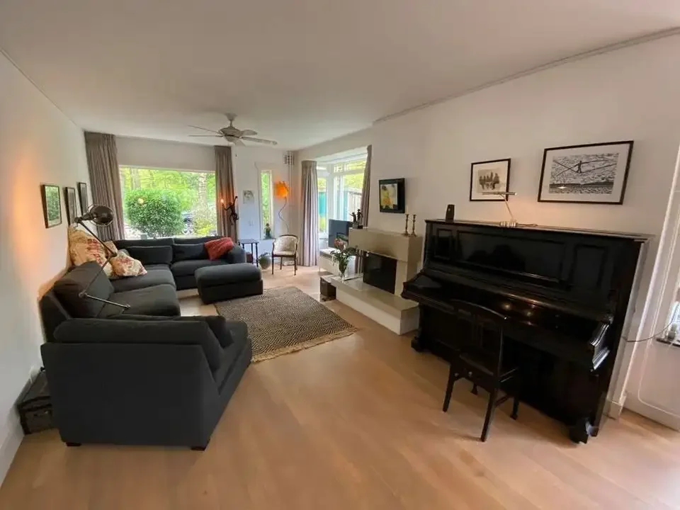 geblurde versie van de foto als achtergrond
