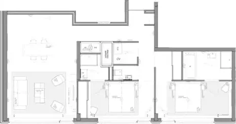 Foto van de Appartement gelegen aan de Valkenburgerstraat in Amsterdam