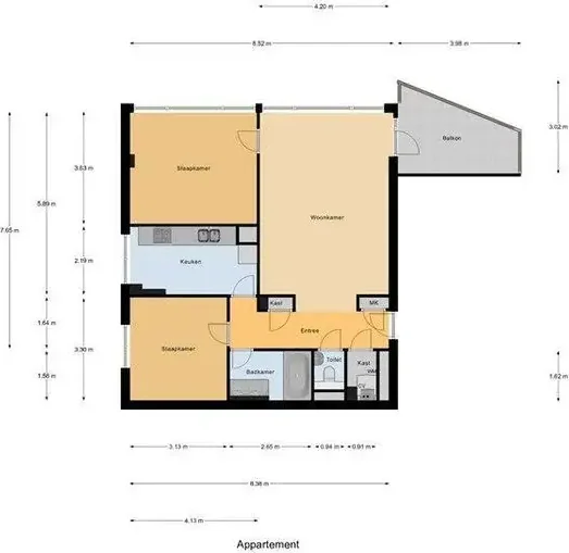 Foto van de Appartement gelegen aan de Meander in Amstelveen