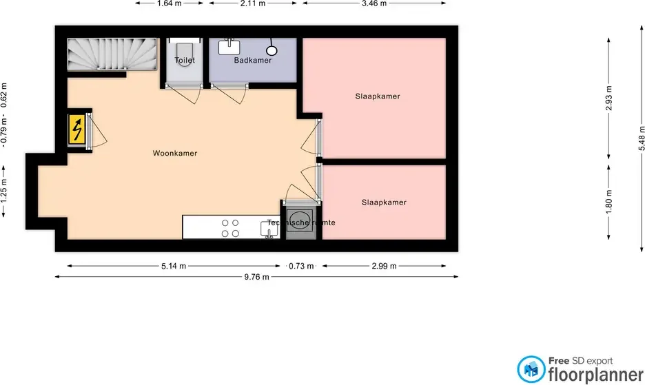 Foto van de Appartement gelegen aan de Pieter Calandlaan in Amsterdam