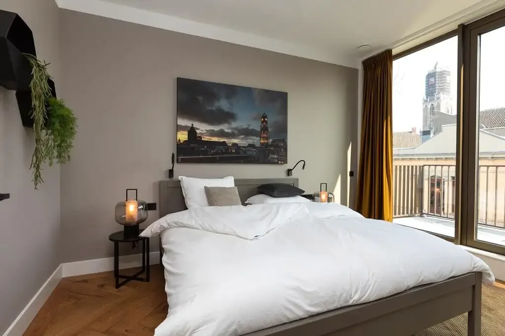 geblurde versie van de foto als achtergrond