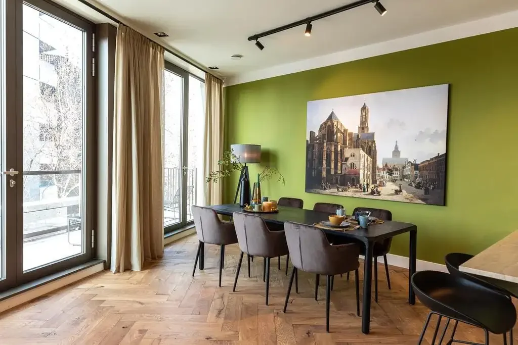geblurde versie van de foto als achtergrond