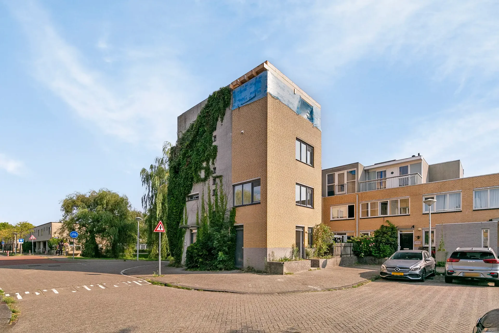 geblurde versie van de foto als achtergrond