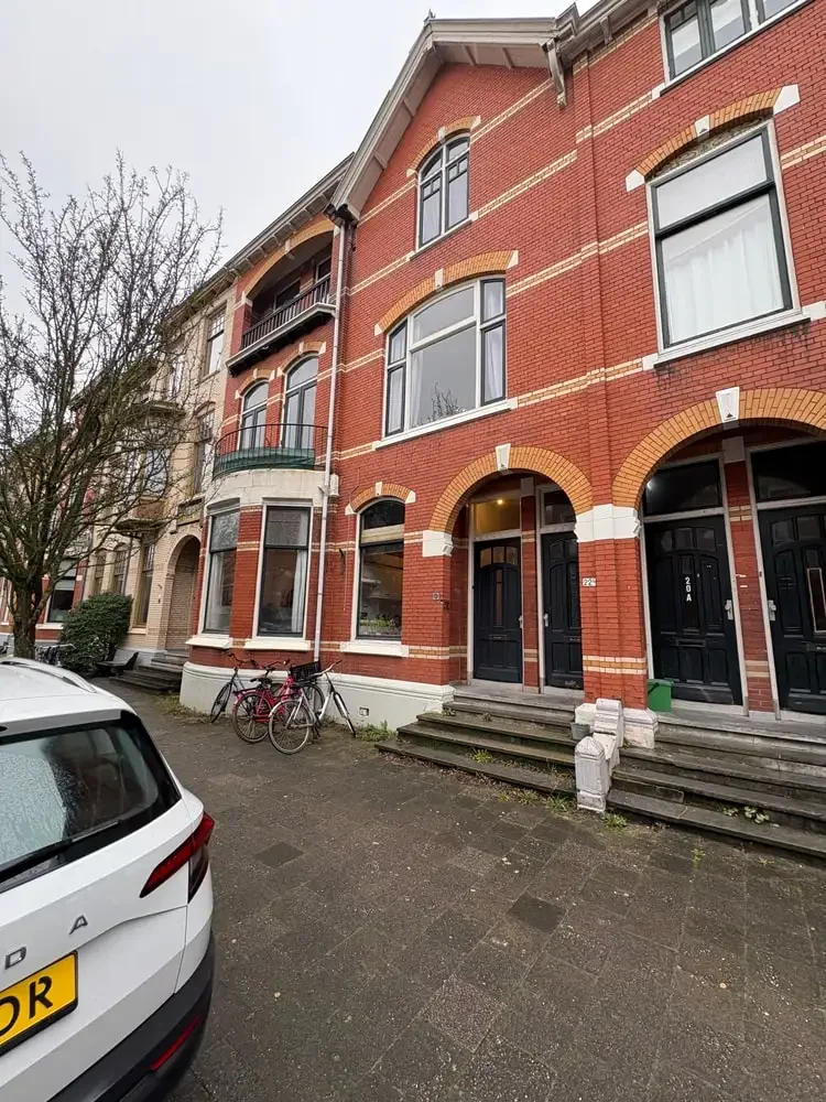 geblurde versie van de foto als achtergrond