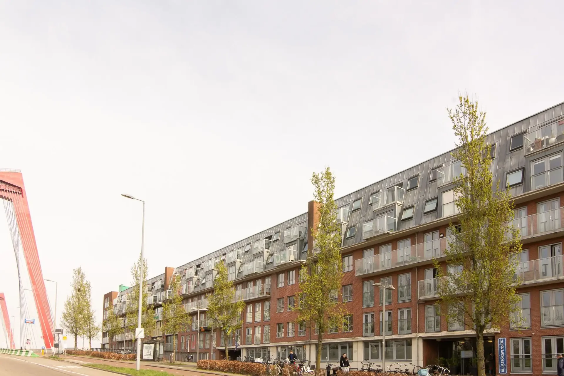 geblurde versie van de foto als achtergrond