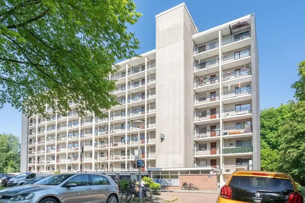geblurde versie van de foto als achtergrond