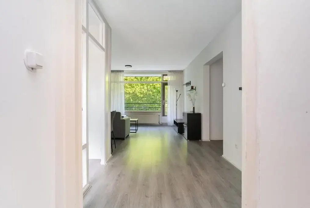 geblurde versie van de foto als achtergrond