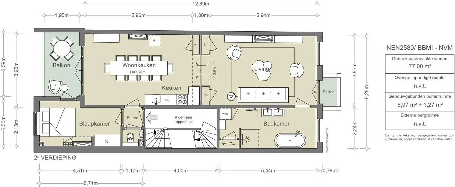 Foto van de Appartement gelegen aan de Johannes Verhulststraat in Amsterdam