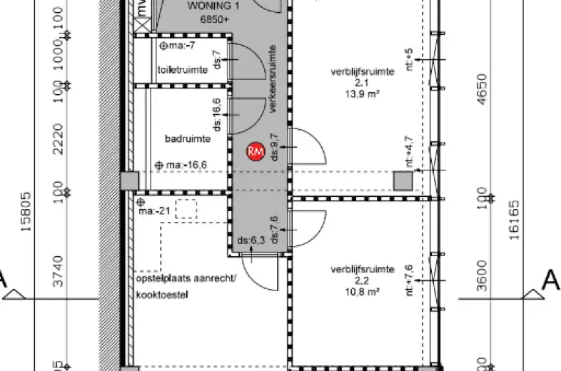 Foto van de Appartement gelegen aan de Jan van Hooffstraat in Eindhoven