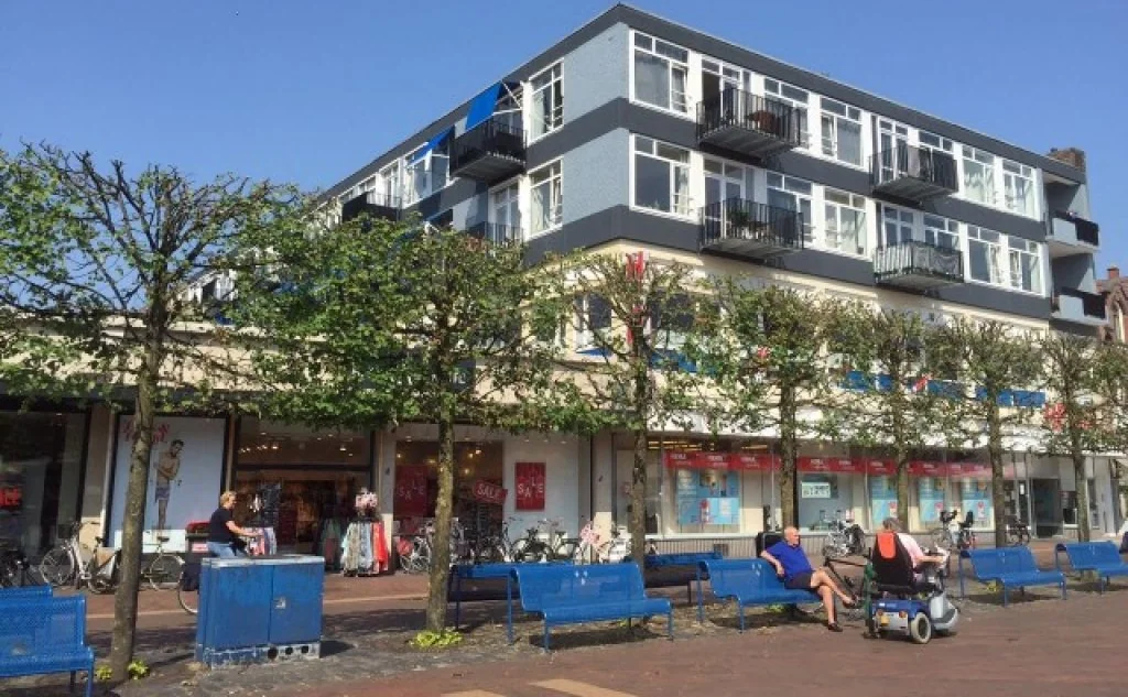 geblurde versie van de foto als achtergrond