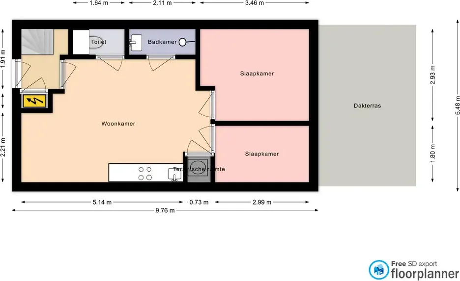 Foto van de Appartement gelegen aan de Pieter Calandlaan in Amsterdam