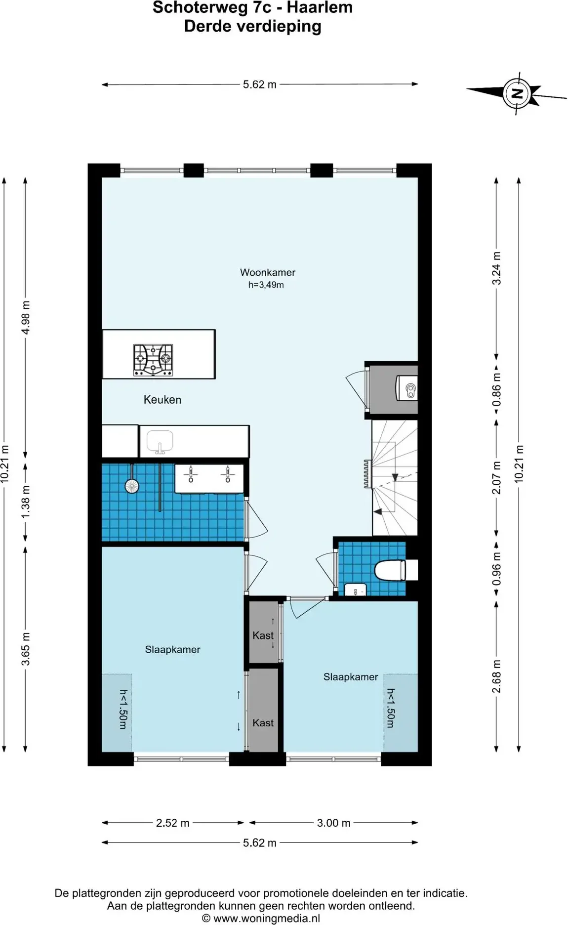 Foto van de Appartement gelegen aan de Schoterweg in Haarlem