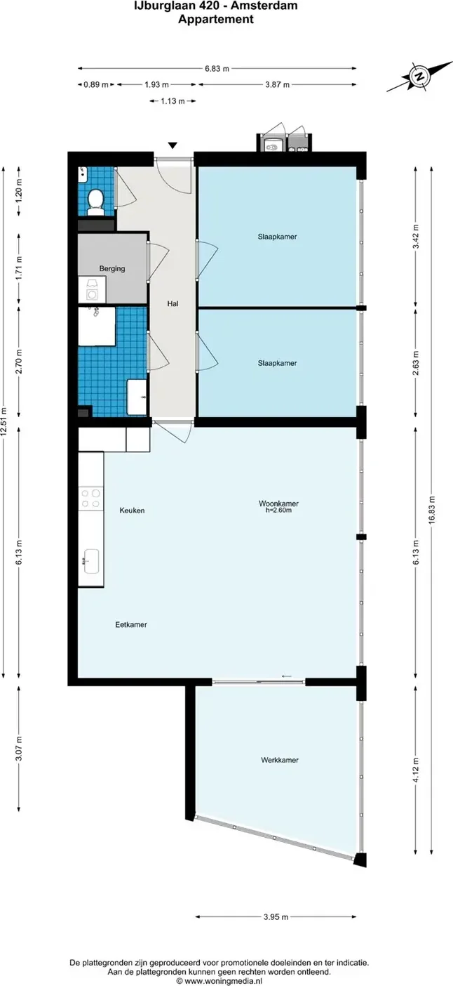 Foto van de Appartement gelegen aan de IJburglaan in Amsterdam