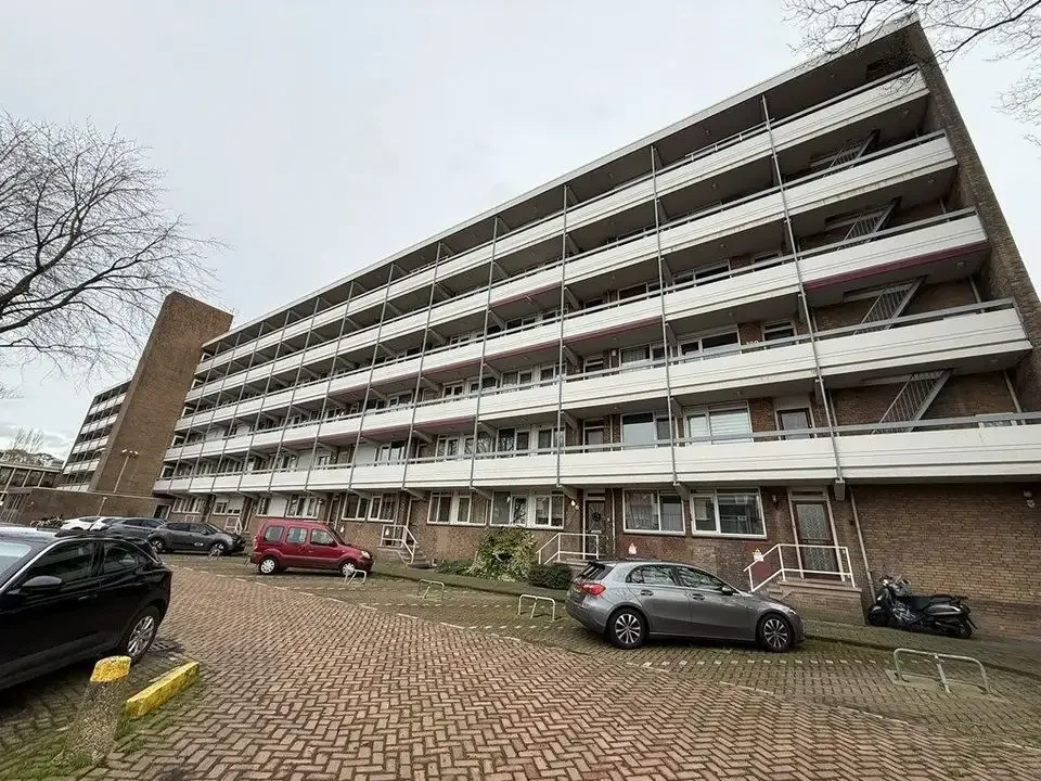 geblurde versie van de foto als achtergrond