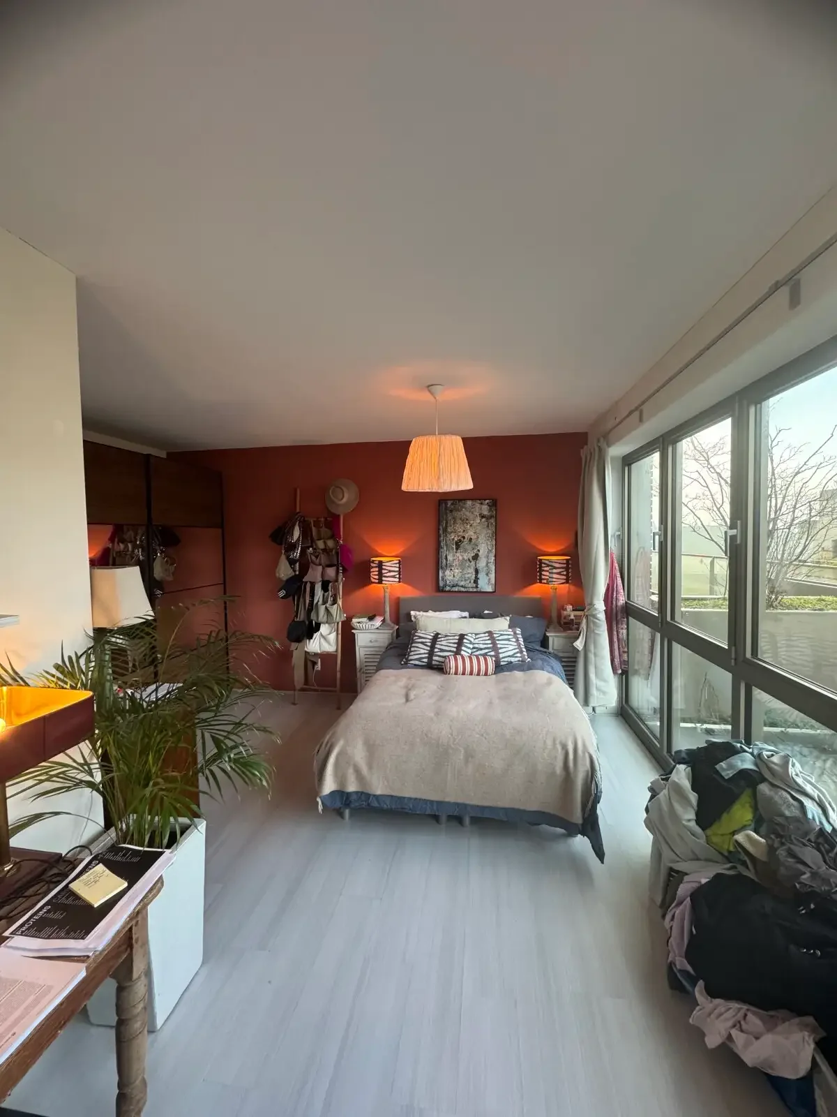 geblurde versie van de foto als achtergrond