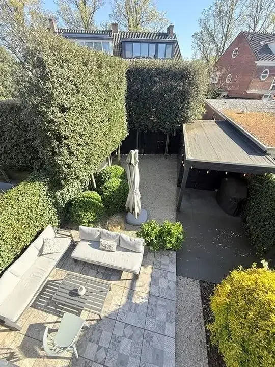 geblurde versie van de foto als achtergrond