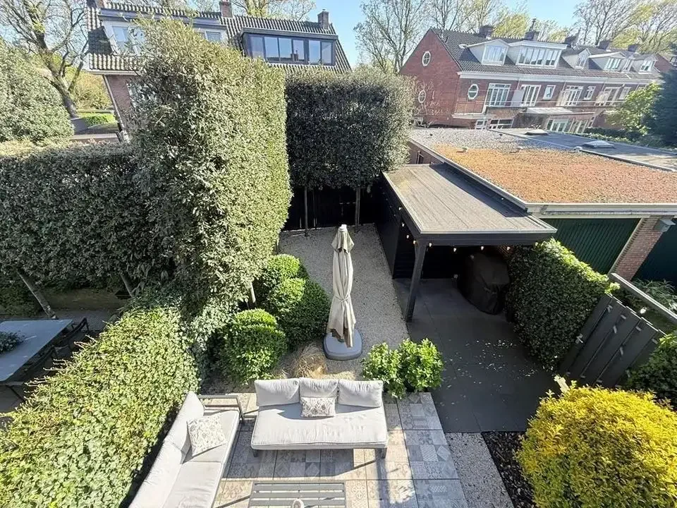 geblurde versie van de foto als achtergrond