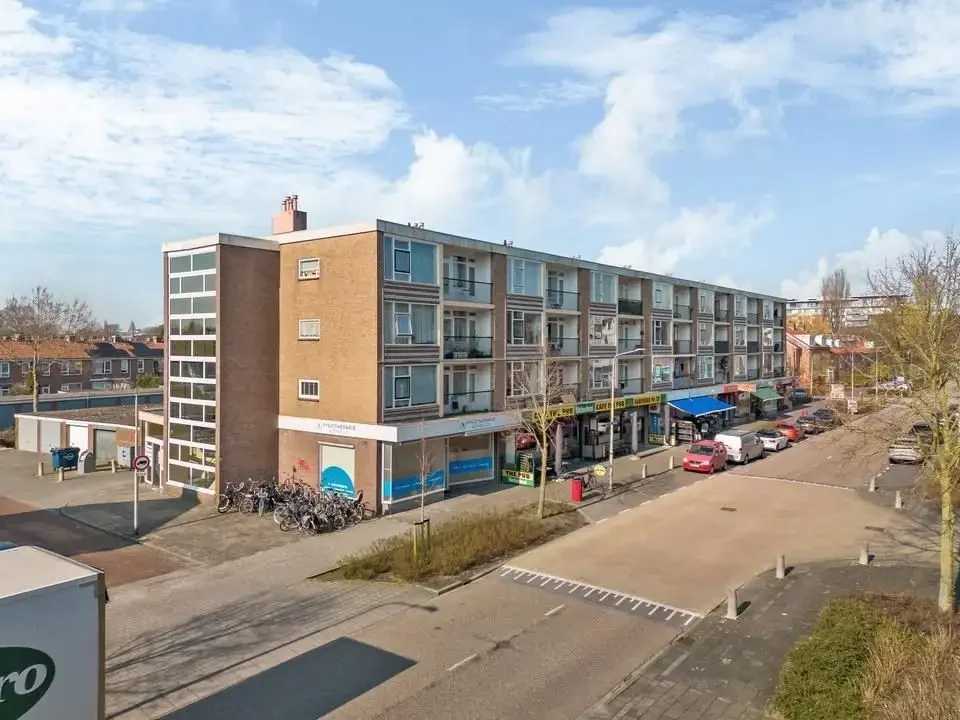geblurde versie van de foto als achtergrond