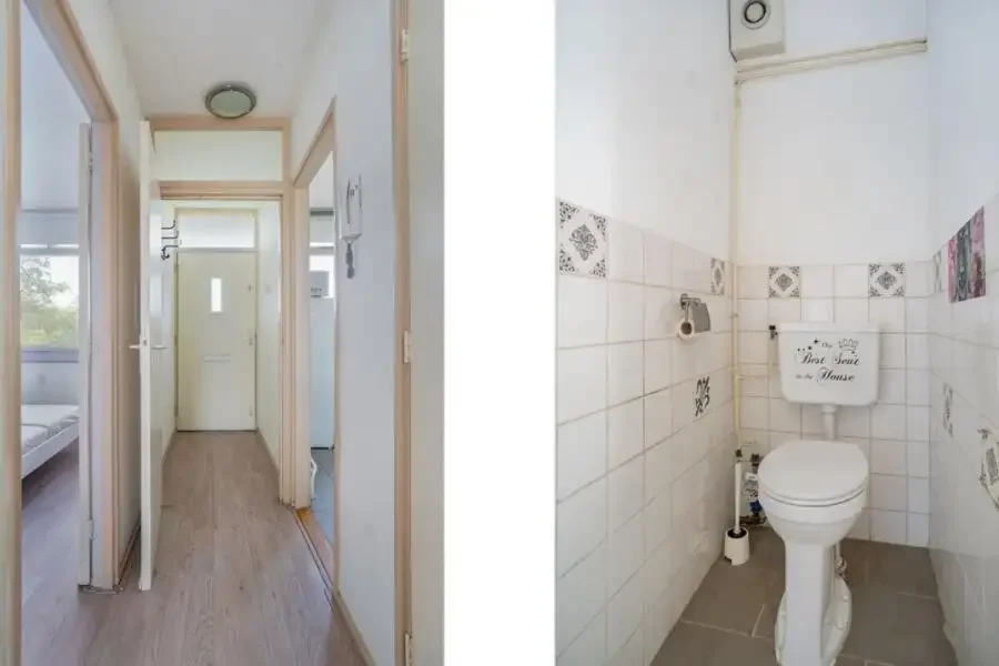 geblurde versie van de foto als achtergrond