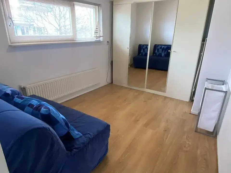 geblurde versie van de foto als achtergrond
