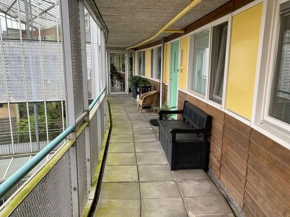 geblurde versie van de foto als achtergrond