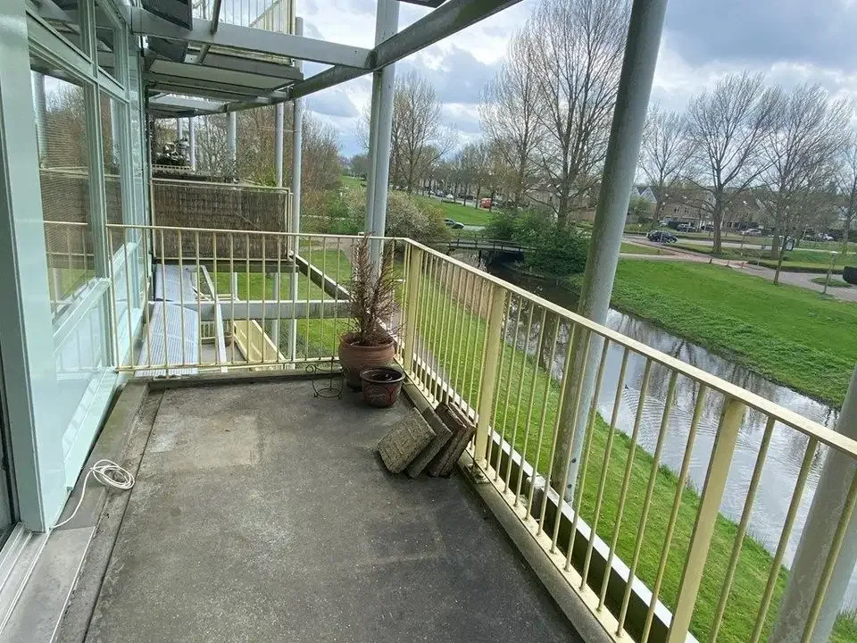 geblurde versie van de foto als achtergrond