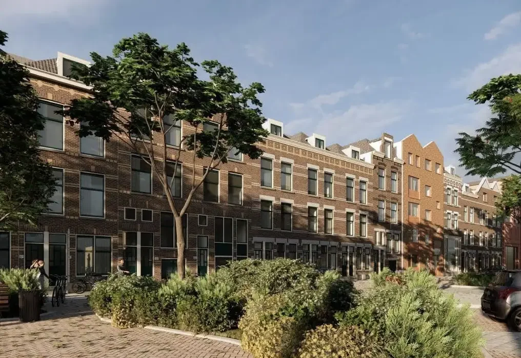geblurde versie van de foto als achtergrond