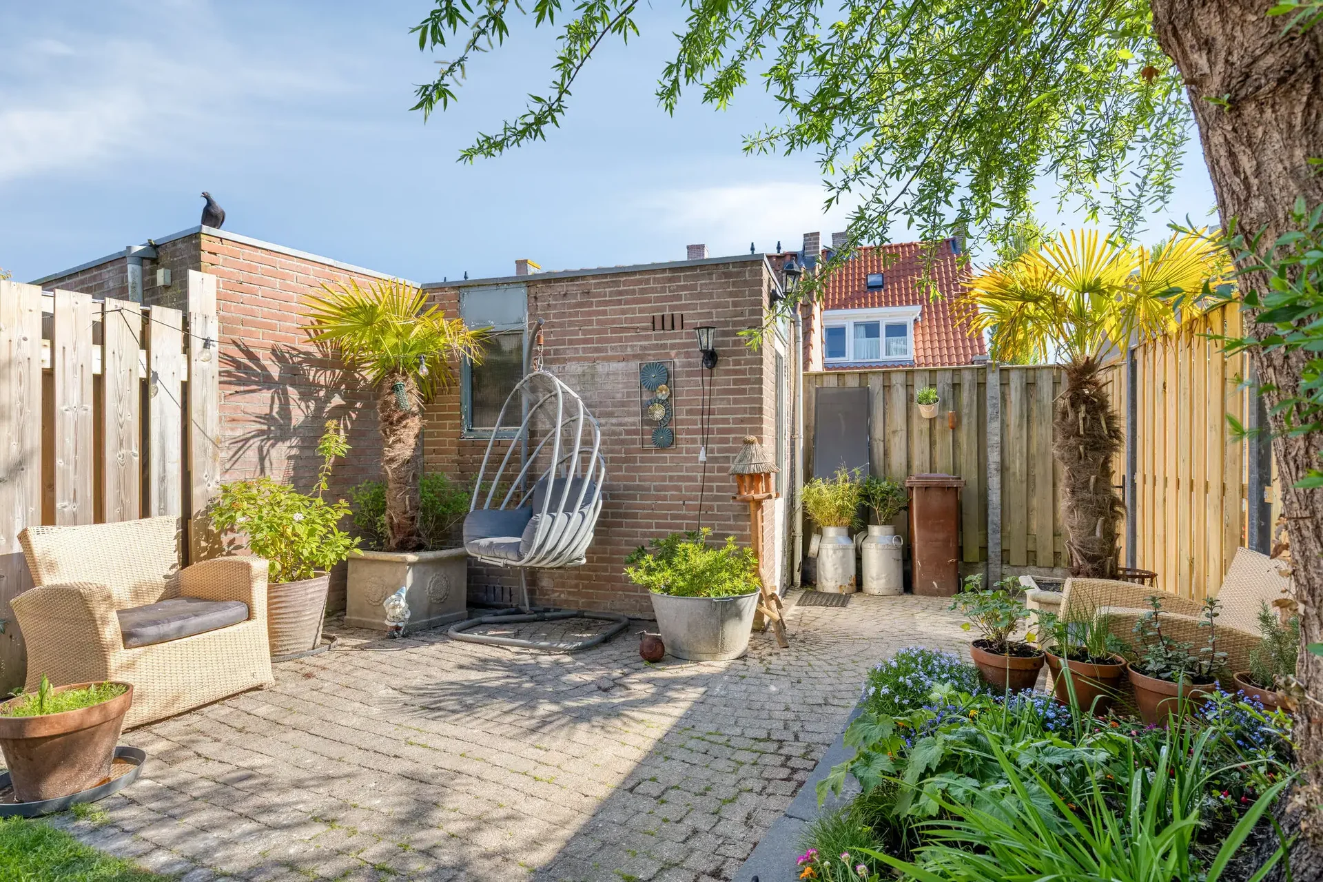 geblurde versie van de foto als achtergrond
