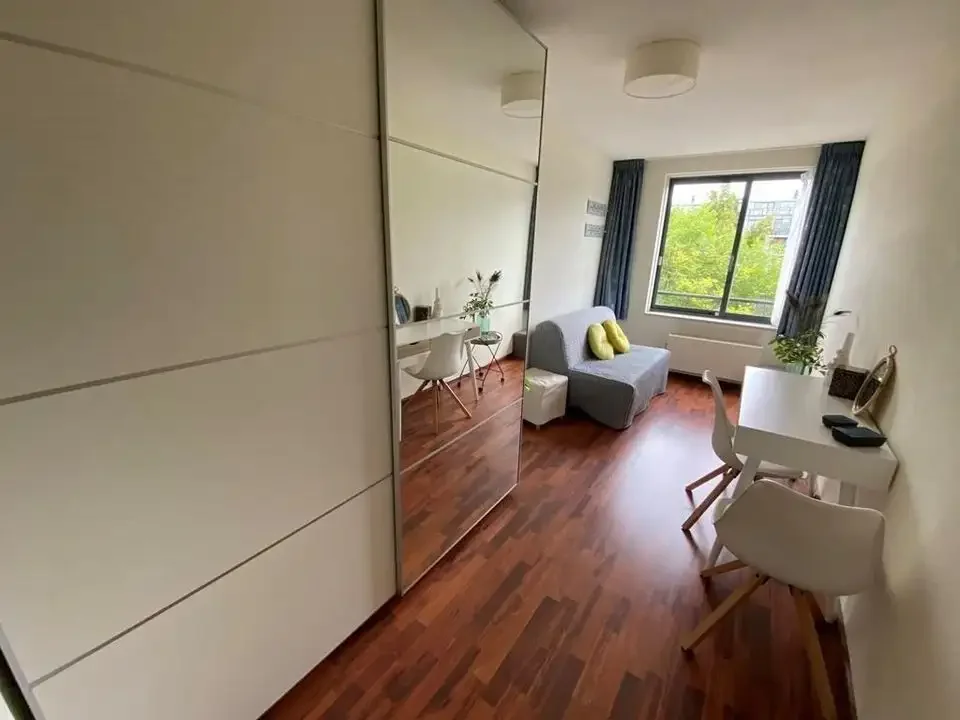 geblurde versie van de foto als achtergrond
