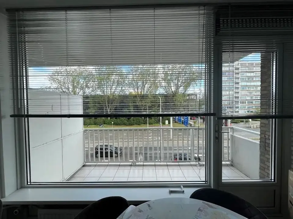 geblurde versie van de foto als achtergrond