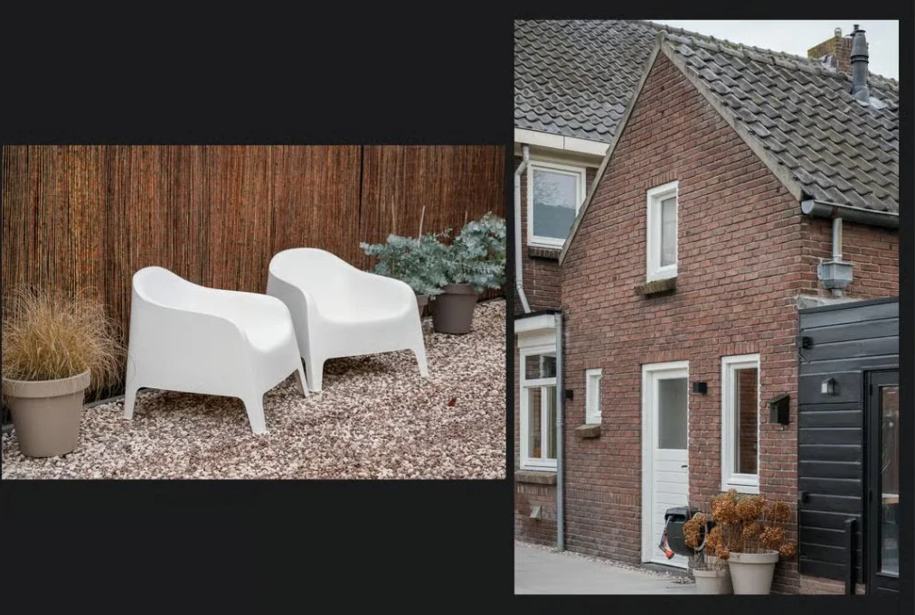 geblurde versie van de foto als achtergrond