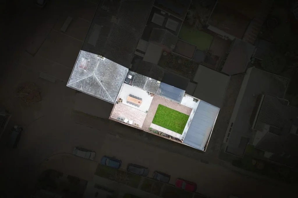geblurde versie van de foto als achtergrond