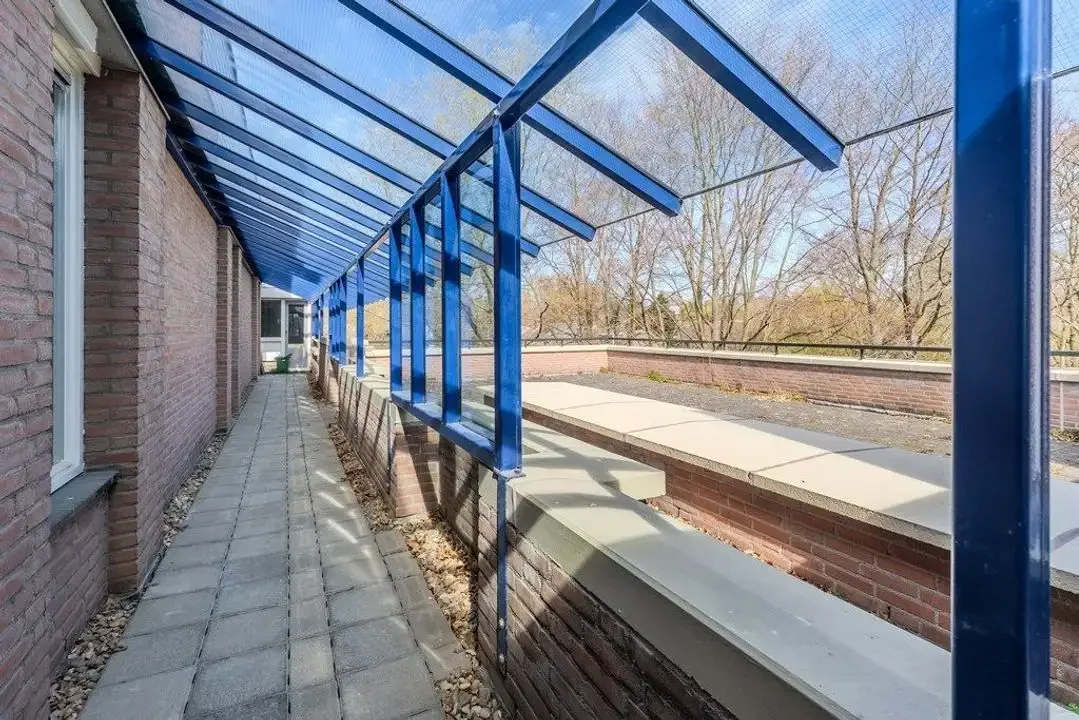 geblurde versie van de foto als achtergrond