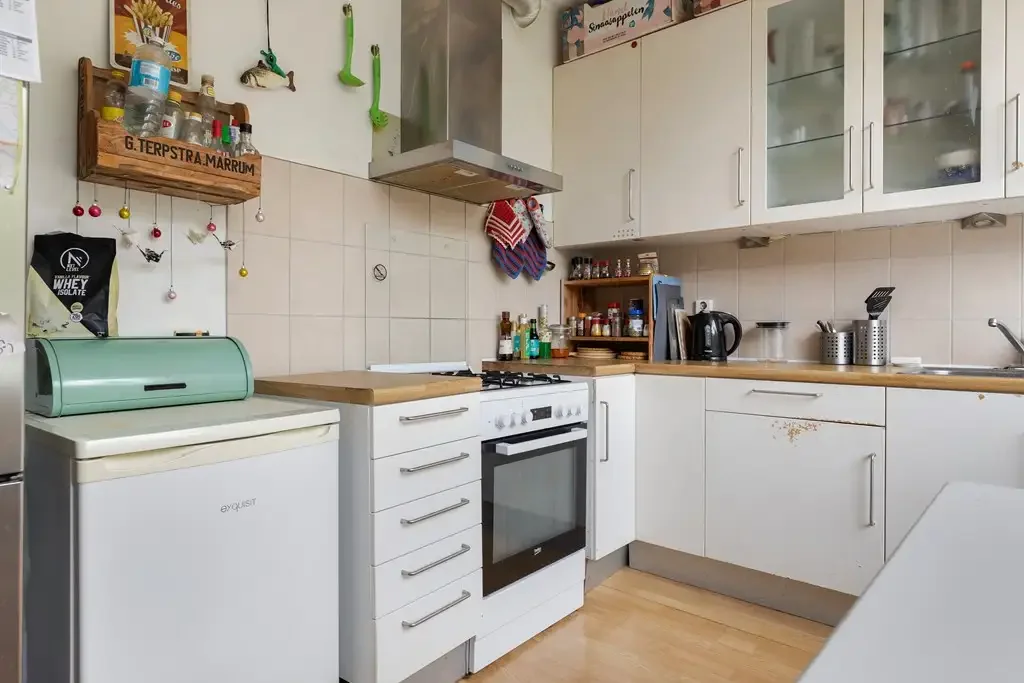geblurde versie van de foto als achtergrond