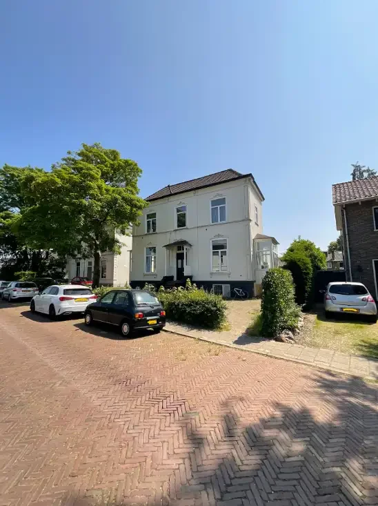 geblurde versie van de foto als achtergrond