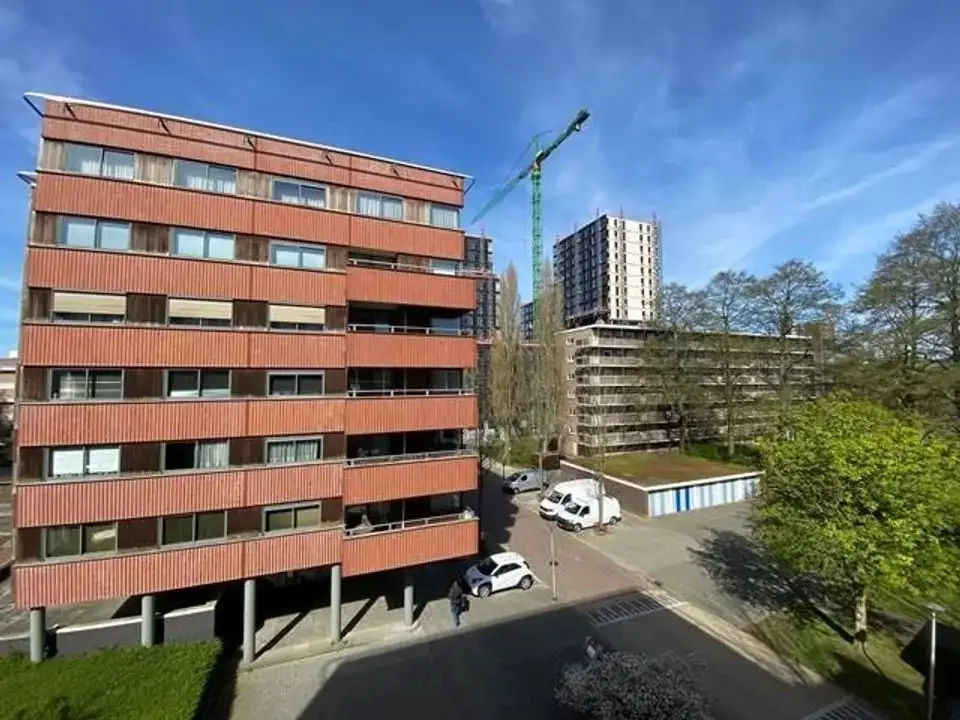 geblurde versie van de foto als achtergrond