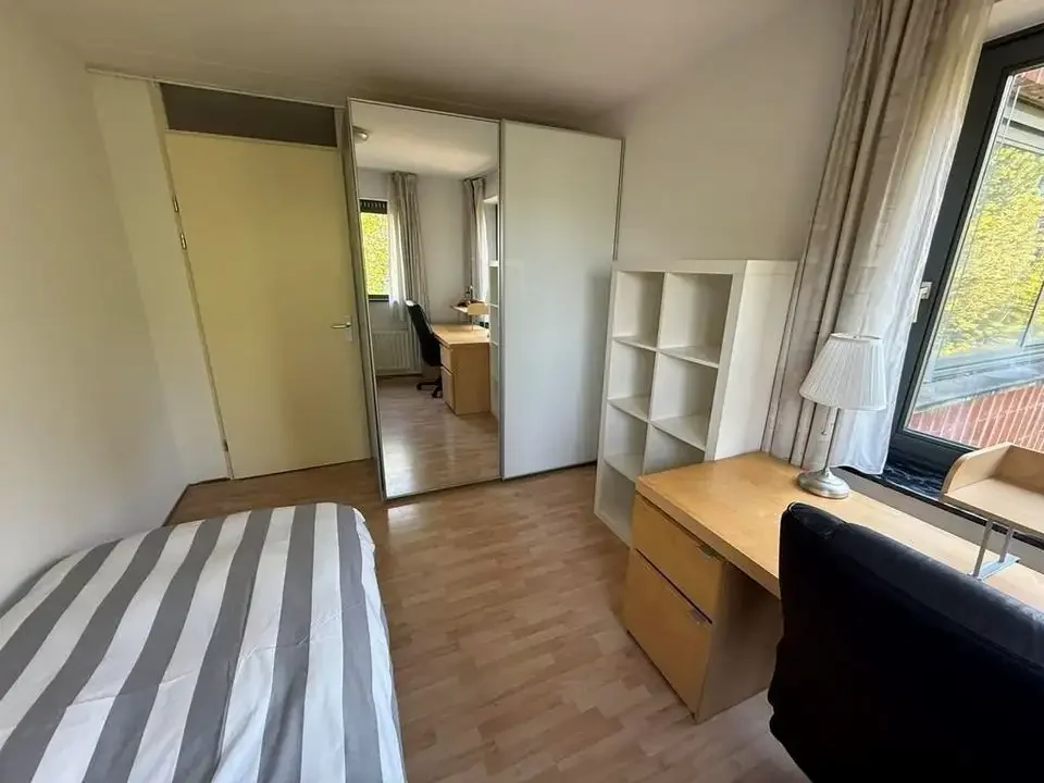 geblurde versie van de foto als achtergrond