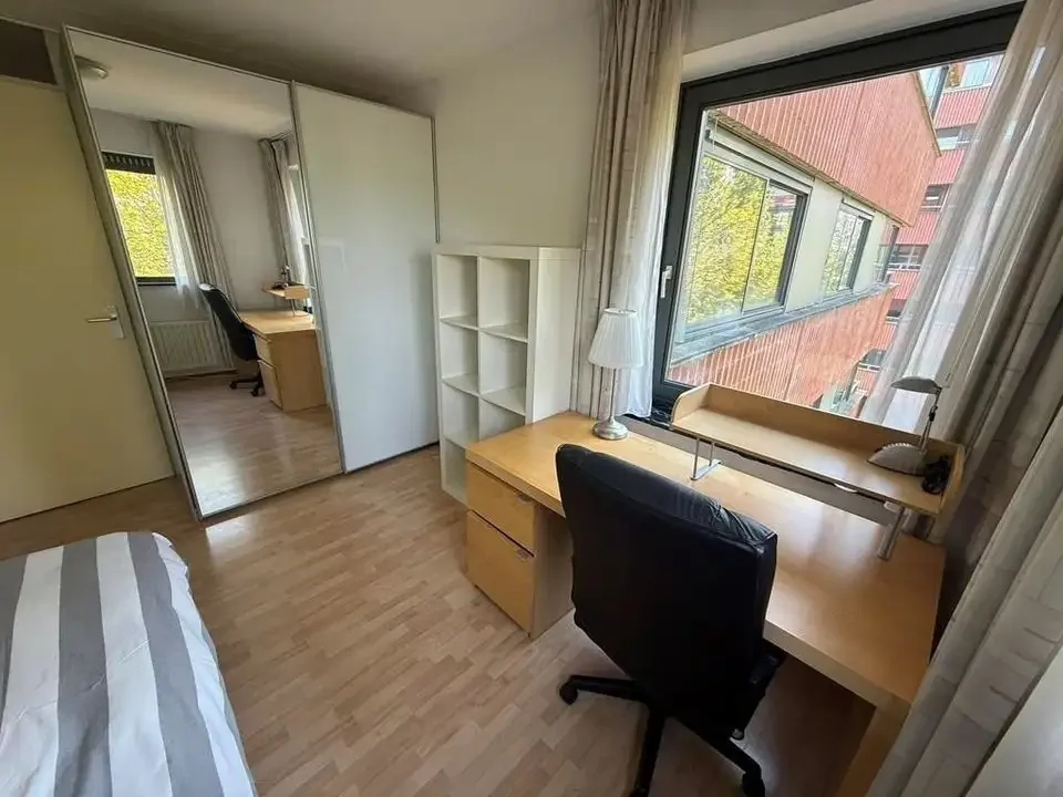 geblurde versie van de foto als achtergrond