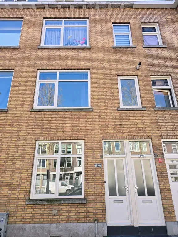 geblurde versie van de foto als achtergrond