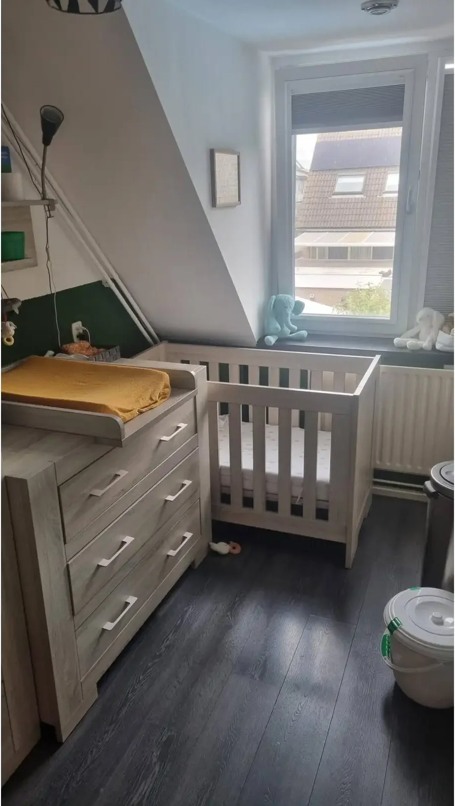 geblurde versie van de foto als achtergrond