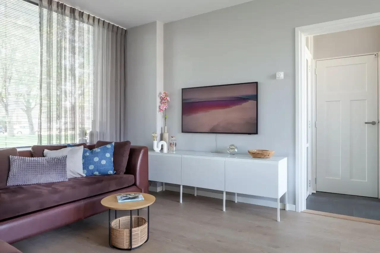 geblurde versie van de foto als achtergrond