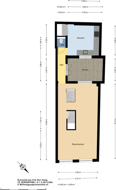 Foto van de Appartement gelegen aan de Schoolstraat in Den Haag