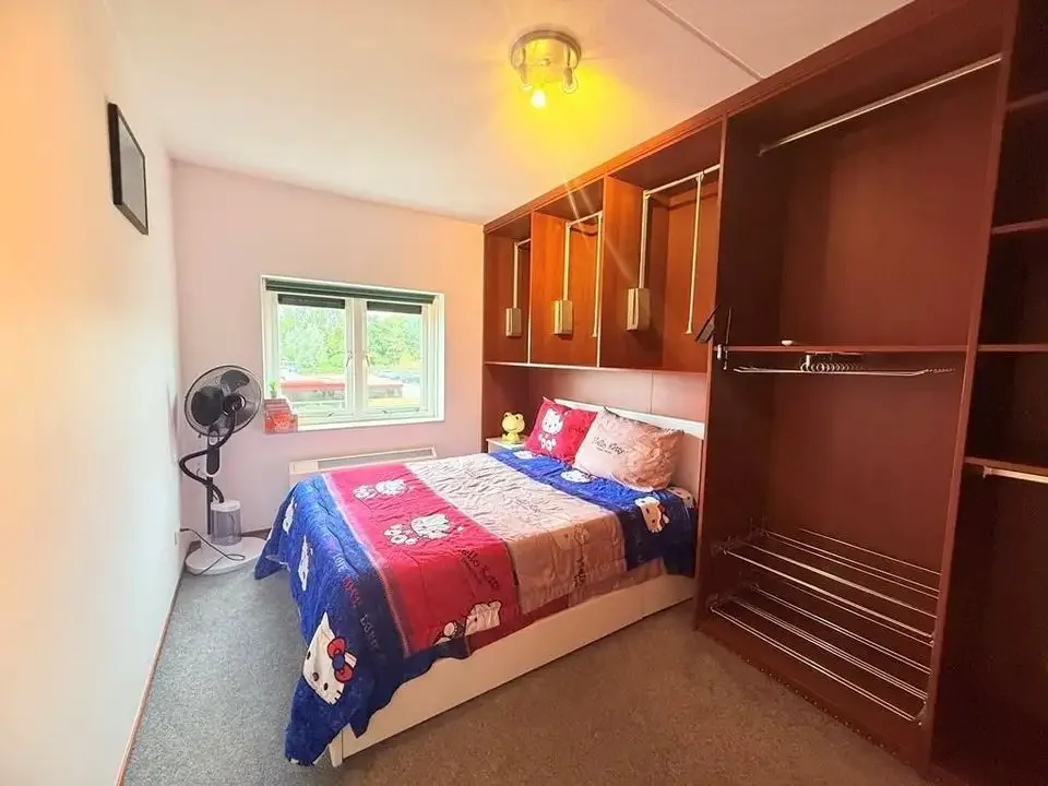 geblurde versie van de foto als achtergrond