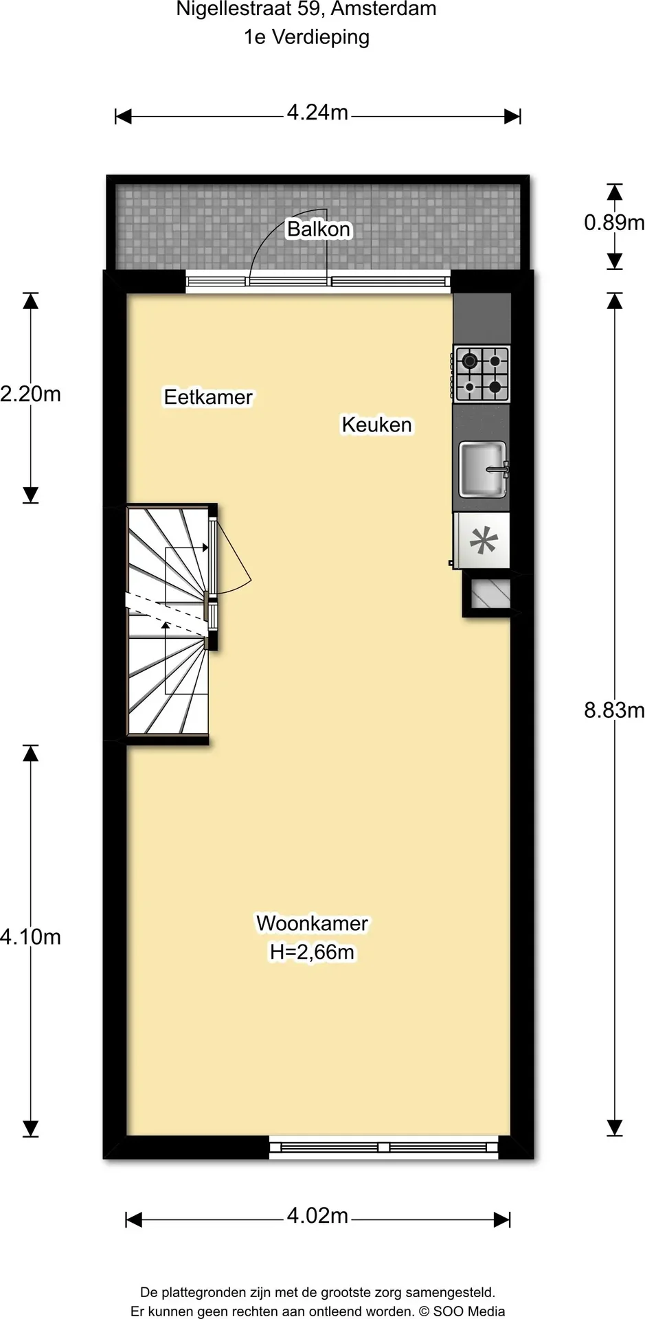 Foto van de Appartement gelegen aan de Nigellestraat in Amsterdam