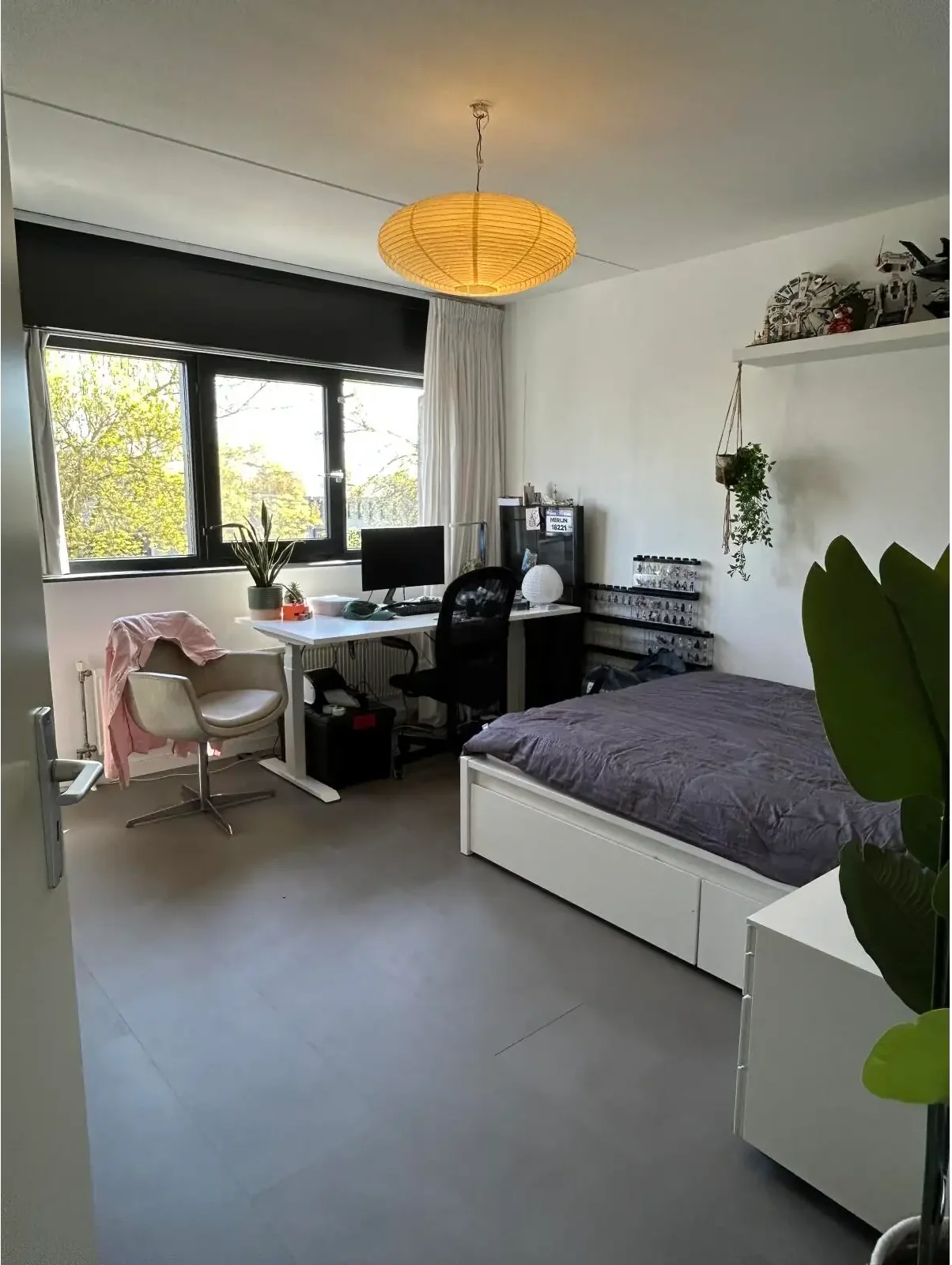 geblurde versie van de foto als achtergrond