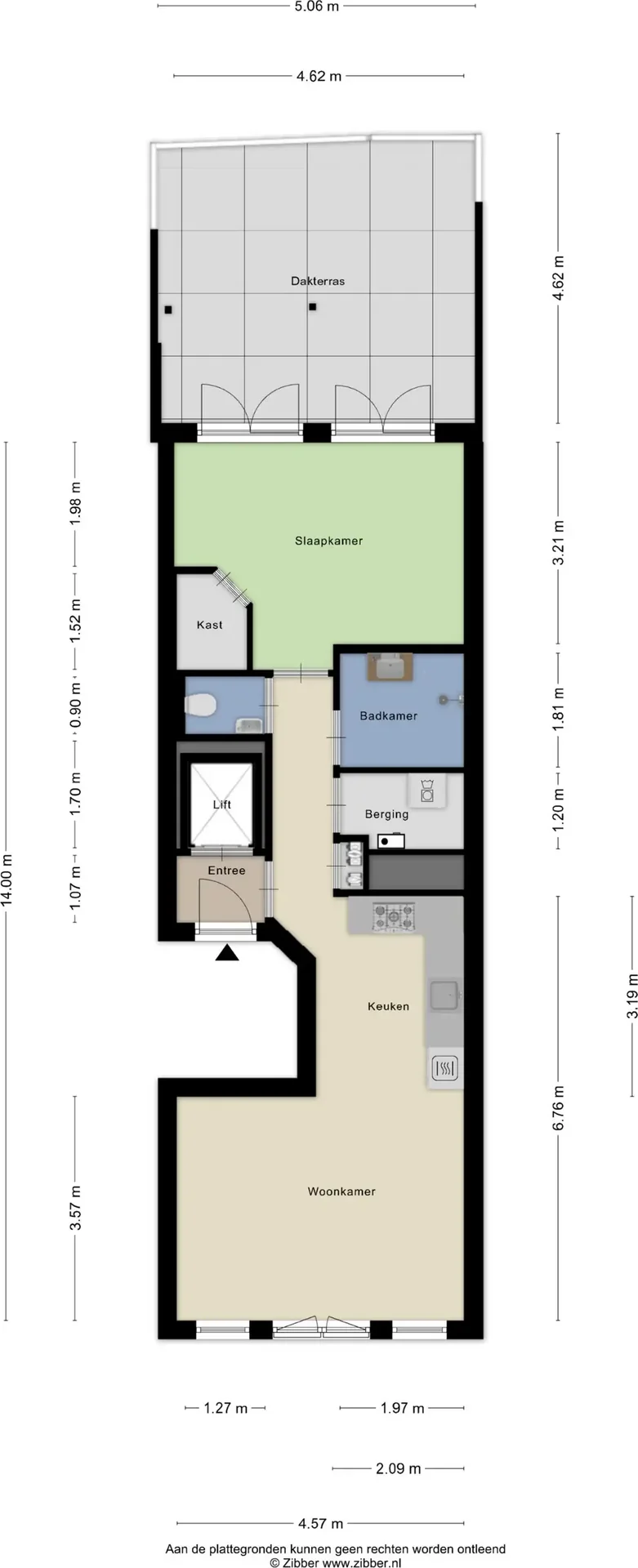 Foto van de Appartement gelegen aan de Elandsgracht in Amsterdam