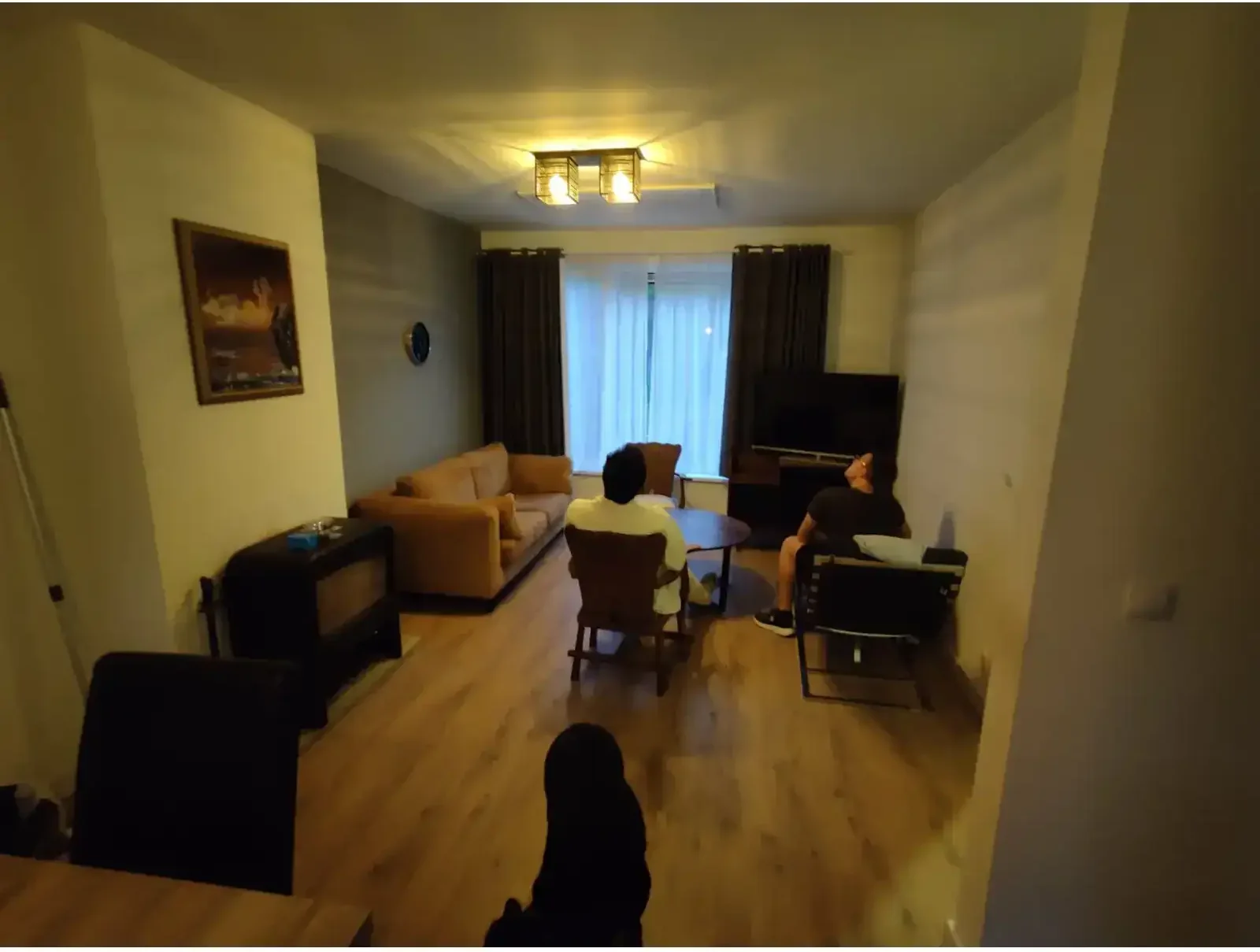 geblurde versie van de foto als achtergrond