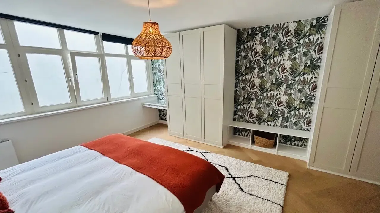 geblurde versie van de foto als achtergrond