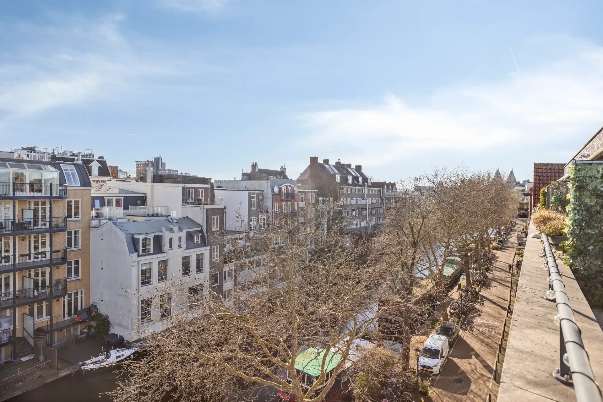 Foto van de Appartement gelegen aan de Lijnbaansgracht in Amsterdam